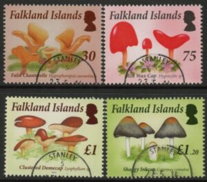 2014 Falkland Islands SG.1288-91 Fungi  4 values. fine used