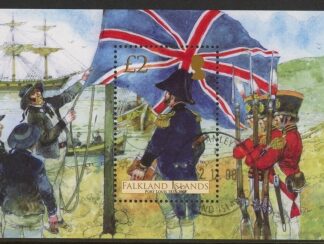 2008 Falkland Islands - MS.1111  175th Anniversary Port Louis. mini sheet.  fine used.