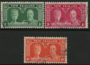 1935 New Zealand  SG.573-5  Silver Jubilee set 4 values Used