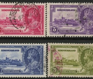 1935 Newfoundland SG.250-3 KGV Silver Jubilee Set of 4 values Used