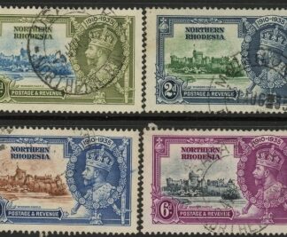 1935 Northern Rhodesia SG18-21  KGV Silver Jubilee set  of 4 values Used