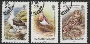 2006 Falkland Islands. SG.1057-9 Definitive Birds.(new values)  set 3 values fine used.