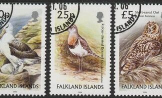 2006 Falkland Islands. SG.1057-9 Definitive Birds.(new values)  set 3 values fine used.