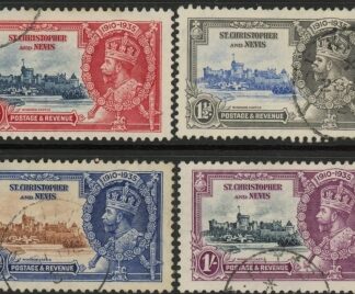 1935 St Kitts-Nevis SG.61-4 KGV Silver Jubilee set  of 4 values Used