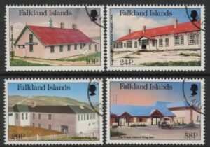 1987 Falkland Islands. SG.551-4   Local Hospitals.  set 4 values. Used (CTO)