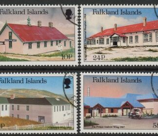 1987 Falkland Islands. SG.551-4   Local Hospitals.  set 4 values. Used (CTO)