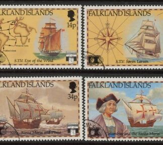 1991 Falkland Islands.  SG.643-6  500th Anniversary of Discovery of America by Columbus. set 4 values. fine used. (CTO)