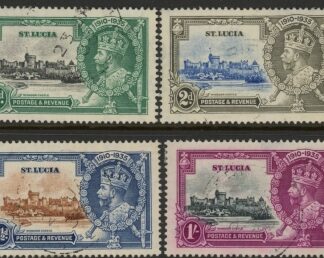 1935  St.Lucia SG.109-12  KGV Silver Jubilee Set of 4 values Used