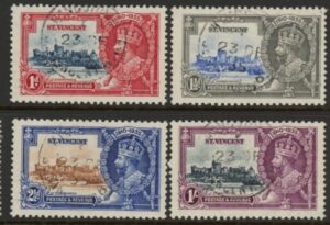 1935  St.Vincent  SG.142-5  KGV Silver Jubilee Set of 4 values Used