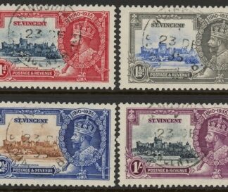 1935  St.Vincent  SG.142-5  KGV Silver Jubilee Set of 4 values Used