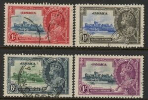 1935  Jamaica - SG.114-7  KGV Silver Jubilee Set of 4 values Used