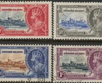 1935 Leeward Islands  SG.88-91  Silver Jubilee set 4 values Used