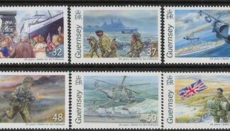 2007 Guernsey SG.1142-7 Battle of the Falklands Set of 6 values U/M (MNH)