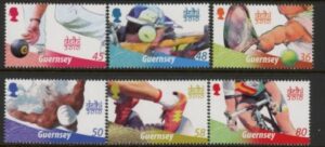2010 Guernsey SG.1355-60 Commonwealth Games Delhi Set of 6 values U/M (MNH)