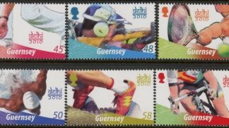 2010 Guernsey SG.1355-60 Commonwealth Games Delhi Set of 6 values U/M (MNH)