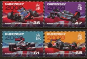 2011 Guernsey SG.1401-4 Formula 1 2nd Series Set of 4 values U/M (MNH)