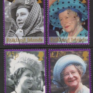 2002 Falkland Islands. SG.932-5 Queen Elizabeth The Queen Mother Commemoration.  set 4 values. fine used.