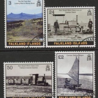2005 Falkland Islands SG.1008-11  90th  Anniversary Camber Railway. set 4 values. fine used.