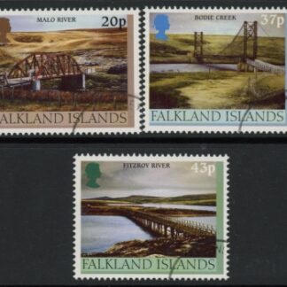 2000 Falkland Islands.  SG.882-4 Bridges. set 3 values. fine used.