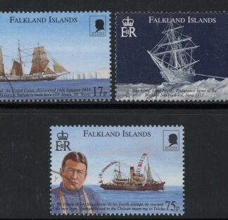 2000 Falkland Islands. SG.867-9  Sir Ernest Shackleton' Trans-Antarctic Expedition 1914-7 Commemoration. set 3 values. fine used.