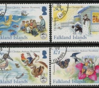 2005 Falkland Islands  SG.1030-3   Birth Bicentenary of Hans Christian Anderson.. set 4 values. fine used.