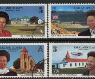 1996 Falkland Islands.  SG.757-60  Royal Visit.  set 4 values . fine used.