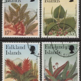 1997 Falkland Islands. SG.780-3  Ferns. set 4 values. fine used.