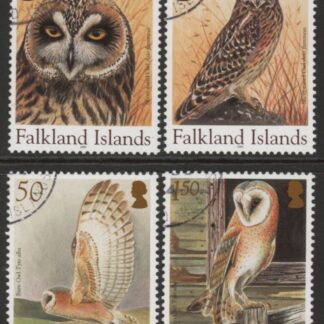 2004 Falkland Islands. SG.997-1000  Owls . set 4 values. fine used.