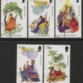 2000 Falkland Islands.  SG.885-9 Christmas. set 5 values. fine used.