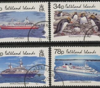 1993 Falkland Islands.  SG.687-90  Tourism. set 4 values. fine used. (CTO)