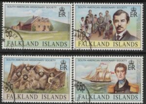 1994 Falkland Islands. SG.723-6  150th Anniversary of South American Missionary Society. Set 4 values. fine used.