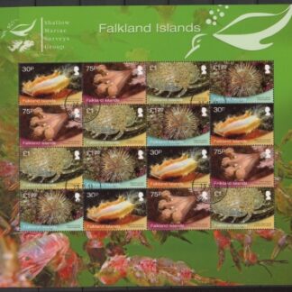 2013 Falkland Islands Shallow Marine Surveys Group  SG.1268a-71a sheetlet. fine used.