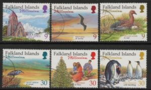1999 Falkland Islands. SG.859-64  New Millenium. set 6 values. fine used.