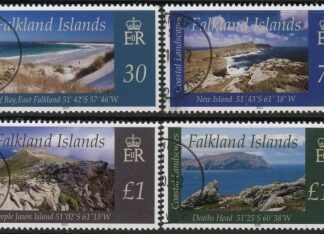 2012 Falkland Islands Coastal Landscapes SG.1222-5 . fine used.