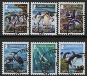2013 Falkland Islands Penguins SG.1277-82. fine used.