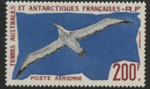 1959 French Antarctic  SG.18  200F Wandering Albatross mounted mint