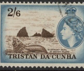 1954 Tristan Da Cunha SG.25 2s6d deep brown & light blue Used