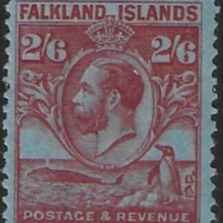 1929 Falkland Islands - SG.123  2/6d carmine/blue   U/M (MNH)
