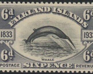 1933 Falkland Islands.  SG.133  6d black & slate - KGV Centenary.  U/M (MNH)