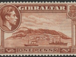 1940  Gibraltar  SG.122a 1d yellow-brown perf 13½  U/M (MNH)