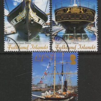 2006 Falkland Islands. SG.1043-5  Maritime Heritage(3rd Series) set 3 values - fine used (CTO)