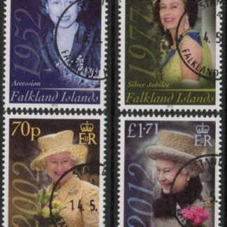 2012 Falkland Islands  SG.1211 - 4 Diamond Jubilee set 4 values. fine used (CTO)