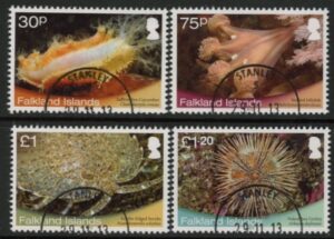 2013 Falkland Islands SG.1268-71 Shallow Marine Surveys Group. fine used (CTO)