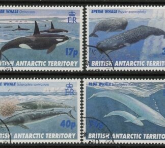 1996 British Antarctic. SG.265-8 Whales. set 4 values  Fine Used