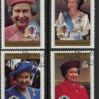 1996 British Antarctic. SG.270-3  70th Birthday of Queen Elizabeth II. set 4 values Fine Used
