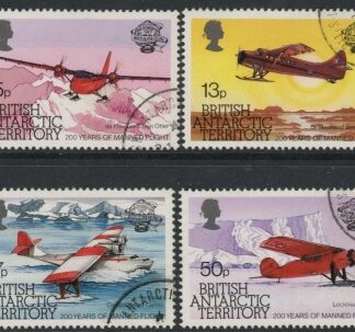 1983 British Antarctic. SG.119-22 Bicent. of Manned Flight. Set of 4 values Fine Used