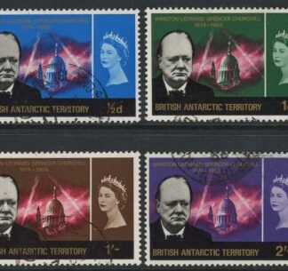 1966 British Antarctic. SG.16-19 Churchill Set of 4 values Fine Used