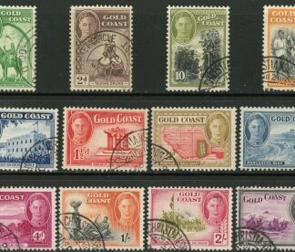 1948 Gold Coast SG.135-46 Set of 12 values Used