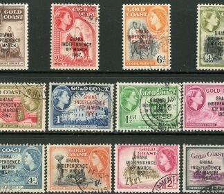 1957 Ghana SG.170-81 Set of 12 values Used