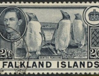 1938  Falkland Islands. SG.160  2/6d  slate. fine used.